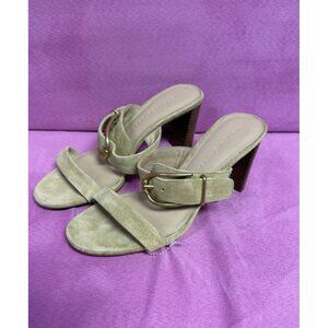 VERONICA BEARD Griddley Suede Heel Sandals sz 6